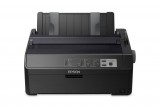 Impresora matricial Epson FX-890II, matriz de 9 pines, Paralelo / USB 2.0, 100V - 240VAC.  Impresión en color negro, velocidad máxima 738 cps (12 cpi), fuente de 160 columnas (20 cpi), alimentación por fricción / tracción / empuje, velocidad del dispensador de papel de 13.46 cm/s, buffer de entrada 128KB, nivel de ruido 55 dBA.